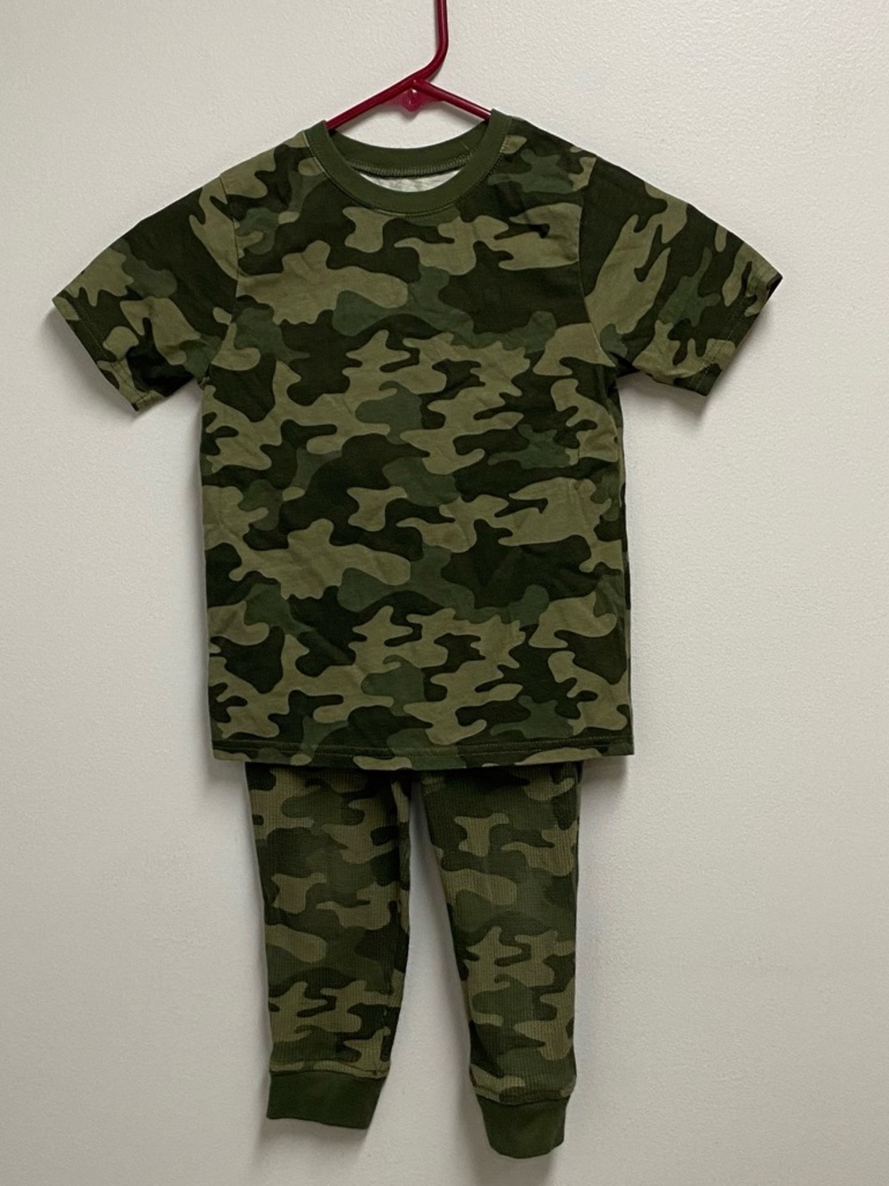 Kids Garanimals Camo Short-Sleeve Pajama Set - Green Camouflage size 5T